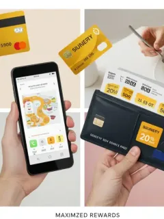 Variety of loyalty cards and digital reward interfaces for 2025