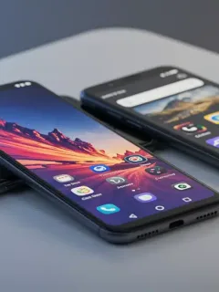Three modern mid-range smartphones under $500, showcasing performance and camera quality in 2025.