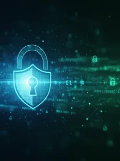 Digital padlock representing data security after a major breach