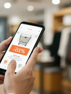 Person smartly saving on premium lifestyle products with new strategies