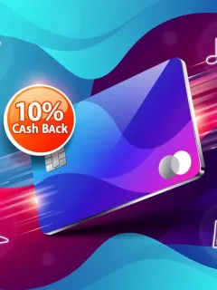 Credit card with 10% cash back on lifestyle purchases, symbolizing smart spending and rewards maximization.