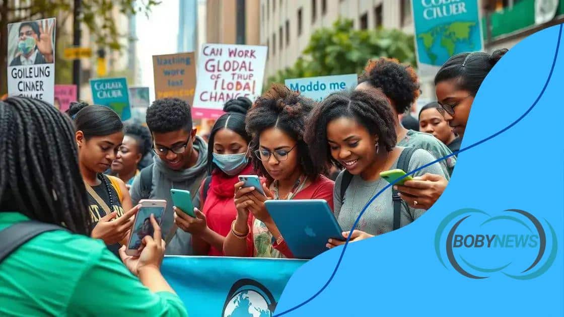 Example of social media driving global change