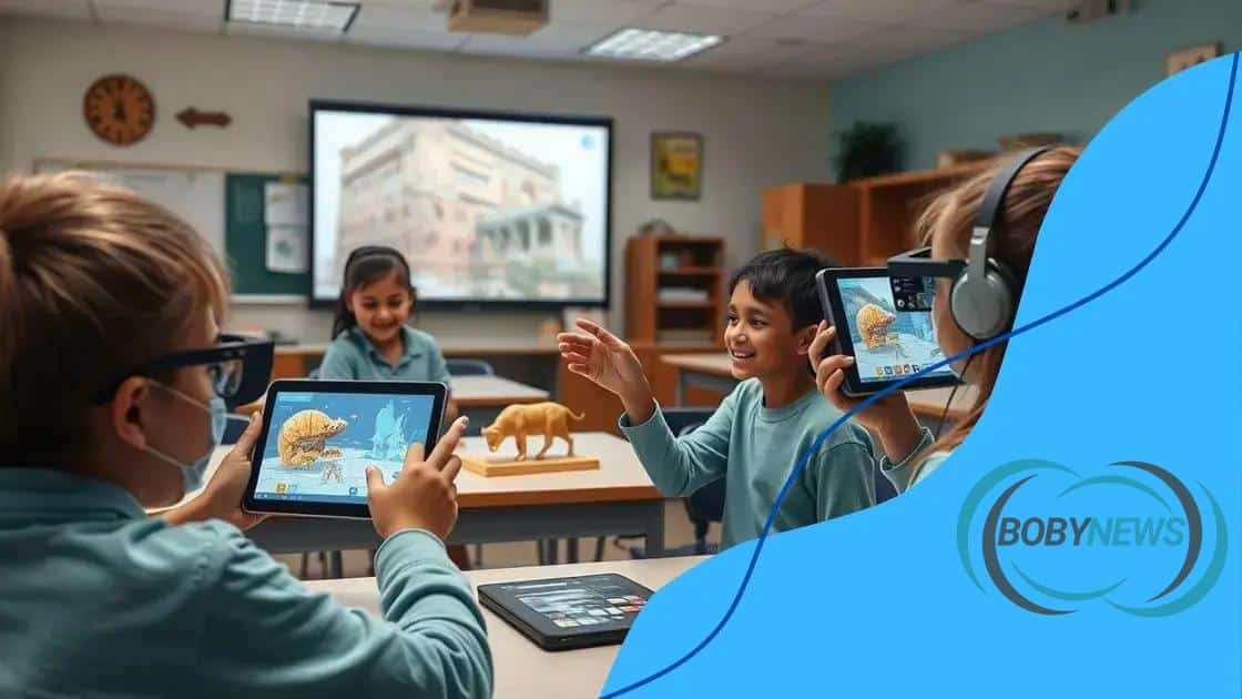 Real-world applications of AR in classrooms