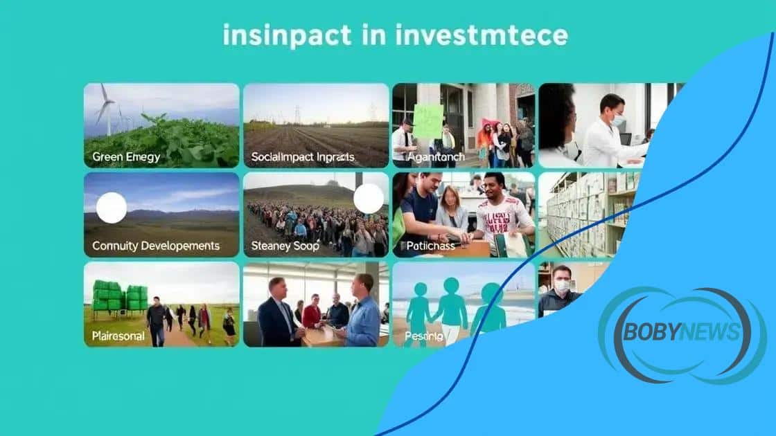 Types of social impact investments
