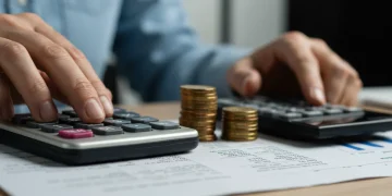 Calculator and coins representing 2025 Social Security COLA increase