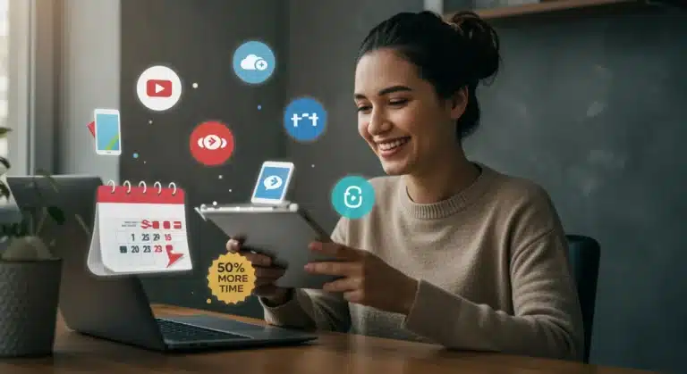 Person enjoying extended free trial on digital services in 2025