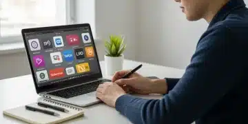 Strategic planning on a laptop to maximize free trial benefits in 2025