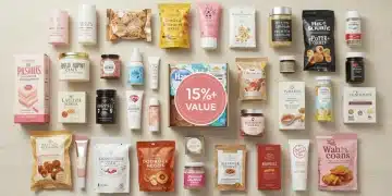 Curated lifestyle subscription box items offering significant value