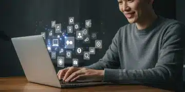 Person exploring high-value free trial programs on a laptop in 2025