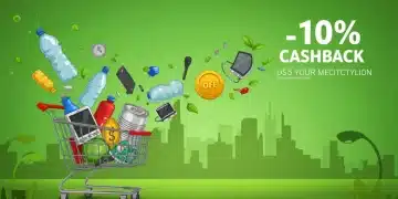 Recycle for Rewards program graphic with cashback