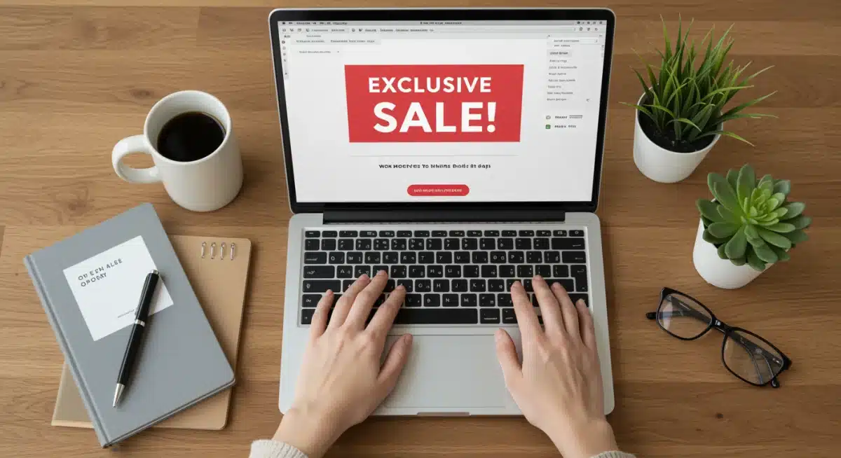 Browsing private sales for lifestyle brands online