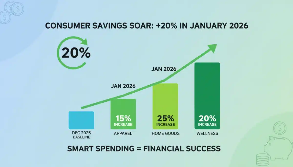 Chart showing 20% increase in savings from January 2026 lifestyle discounts