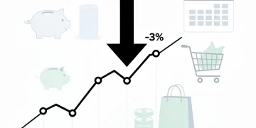 Latest Economic Report Reveals 3% Inflation Dip in Q1 2026: Impact on Household Budgets and Spending Habits Financial chart showing a 3% inflation dip in Q1 2026 with household budget implications
