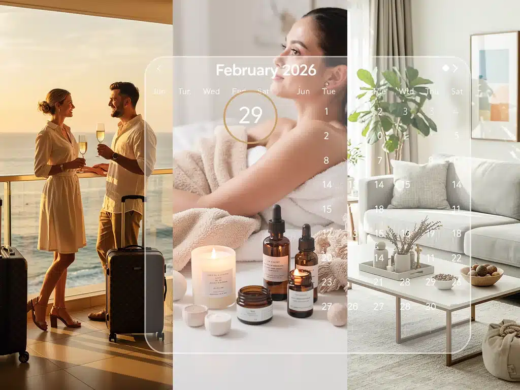 Limited-time lifestyle deals expiring February 29, 2026, featuring travel, wellness, and home products.